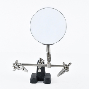 Type de service 90mm métal pince auxiliaire à trois mains <span class=keywords><strong>atelier</strong></span> industriel bureau 5x <span class=keywords><strong>loupe</strong></span> avec pince - Product Image 2