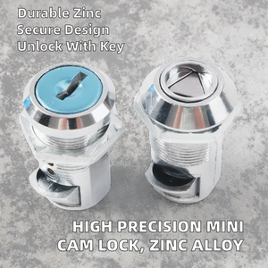 FSF Mini Cam <b>Lock</b> High Precision Custom OEM Zinc Alloy Die Casting Parts 15mm Tubular Key Push Closed Slam <b>Lock</b> High Safety - Product Image 2