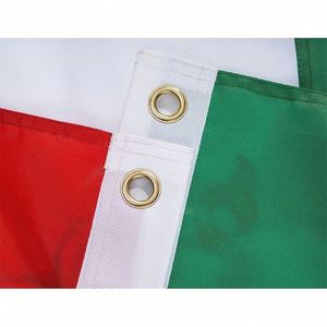 ธงชาติอิหร่านลายสิงโตและพระอาทิตย์ ขนาด 90x150 ซม. ผลิตจากโพลีเอสเตอร์คุณภาพสูง เย็บสองชั้น สำหรับงานอีเว้นท์ระดับประเทศ ขายส่ง - Product Image 3