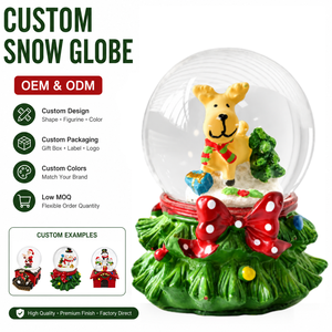 Resin Custom 3D Christmas <strong>Snow</strong> <strong>Globe</strong> Glass Custom <strong>Snow</strong> <strong>Globe</strong> Christmas Store House Landscape Glass Snowball - Product Image 1