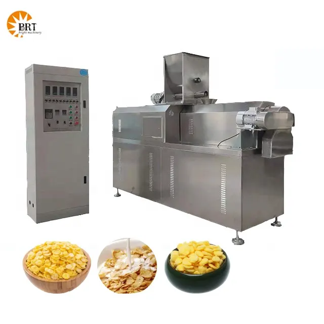 Suiker Gecoate Cornflakes Machine Graan Automatische Productielijn Ontbijtgranen Corn Flake Making Machine