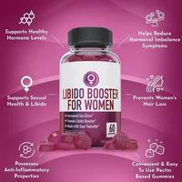 Gummies véganes à la maca, booster naturel avec du palmier nain, complément pour l'équilibre hormonal pour hommes, femmes et adultes, gummies pour la libido