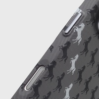 Coque de téléphone magnétique antichoc ultra-fine en fibre de carbone à motif rayures de cheval pour iPhone 18 15 16 17 Pro Max