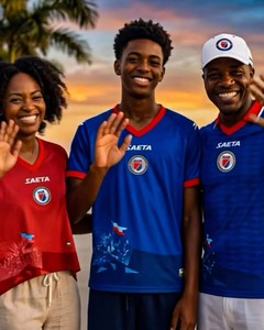 Maglia della Federazione Haitiana SEATA 2026-2027, Nuovo Design con Colletto, Maglia <span class=keywords><strong>D</strong></span>.NAZON Personalizzata, T-Shirt da Calcio per Haitiani - Product Image 2