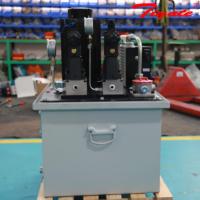 Station hydraulique servo personnalisée à circuit simple/double, à économie d'énergie, pour équipement de ligne d'assemblage automatisée