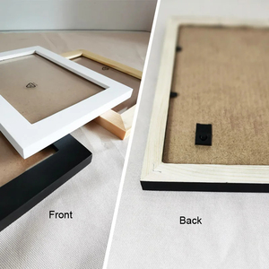 Marco de Fotos de <span class=keywords><strong>Madera</strong></span> y Acrílico, Exhibición de Escritorio Independiente para Decoración del Hogar, Disponible para Exhibir Fotos de 5x7/8x10 con Paspartú - Product Image 3