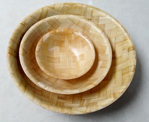 Ensaladera de Bambú de 8 Pulgadas (20 cm), Ecológica, para Camping, Novedosa, de Alta Calidad, Vajilla para el Hogar, Logotipo Personalizado, Embalaje Seguro - Product Image 2