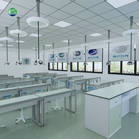 Équipement de laboratoire scientifique en acier pour les écoles, design moderne, table et chaise de laboratoire fabriquées au Guangdong