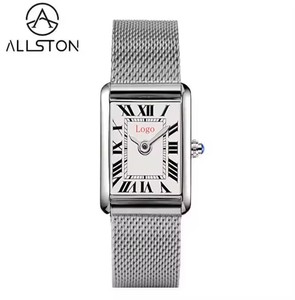 <span class=keywords><strong>Orologio</strong></span> al Quarzo di Lusso alla Moda con Quadrante Personalizzato a Numeri Romani, <span class=keywords><strong>Cinturino</strong></span> in Acciaio Inossidabile, <span class=keywords><strong>Orologio</strong></span> <span class=keywords><strong>Vintage</strong></span> Quadrato da <span class=keywords><strong>Donna</strong></span> 16mm Resistente all'Acqua - Product Image 3