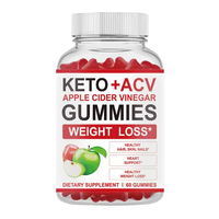 Gummies Keto ACV au vinaigre de cidre de pomme - Gummies Keto pré-entraînement pour le contrôle du poids, pilules amaigrissantes pour femmes et hommes