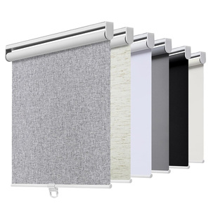 Persianas enrollables inalámbricas opacas para ventanas, persianas enrollables que oscurecen la habitación con sistema de resorte - Product Image 1