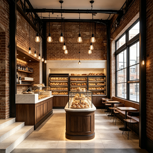 Design di Alta Qualità per Negozio di Panetteria con Vetrina Curva, Progetto Commerciale per Pasticceria, Arredamento e Design d'Interni per Panificio - Product Image 5
