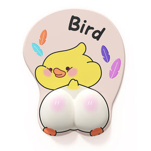 Repose-poignet de souris 3D en silicone antidérapant pour <span class=keywords><strong>ordinateur</strong></span> de bureau, idéal pour les jeux e-sport, motif cœur, pour filles et hommes - Product Image 5