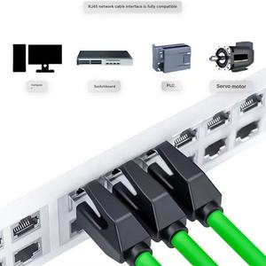 Câble Ethernet industriel D-sunty Cat6A SSTP, câble réseau Gigabit blindé en cuivre pur, longueur personnalisée, vert, directement de l'usine - Product Image 1