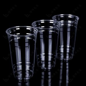 Gobelets en plastique transparents jetables de 98 mm pour boissons froides, fournis directement par l'usine, pour le service de bubble tea - Product Image 2