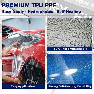 Film de protection de peinture (PPF) en polyuréthane brillant 7,5 mil, haute flexibilité, sans bulles, pour enveloppement extérieur de voiture - Product Image 2