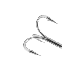 Hameçons triples en acier au carbone de haute qualité, robustes et personnalisés, pour la pêche en eau salée, la pêche à la traîne, pour le bar, la truite, le brochet, le calmar TUOTUO 6066