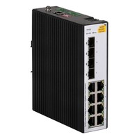 Conmutador Ethernet Industrial IE4300-12P-AC con 8 Puertos Eléctricos Gigabit y 4 Puertos Ópticos Gigabit POE DIN