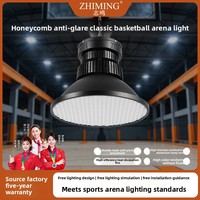 Lustre pour gymnase intérieur, basketball, tennis de table, badminton, avec puces LED dimmables, matériau PC anti-éblouissement, indice IP65, CRI95