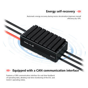 Régulateur de vitesse électronique en plastique CM180 5~18S 180A à réponse rapide, protection IPX4 pour drone agricole RC - Product Image 4