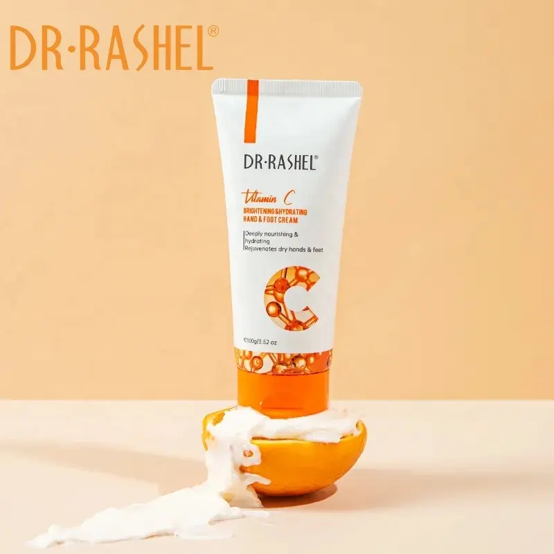 DR.RASEHL krim tangan dan kaki, krim pencerah Vitamin C pencerah tangan dan kaki yang menyegarkan dan tidak lengket