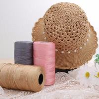 Dimuni 250g Crochet plat 2,5 mm, Fil de soie glacée 4,0 mm, Fil à tricoter écologique absorbant l'humidité, Grand cône, Couture de printemps