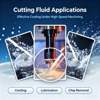 Fluide de coupe hydrosoluble à faible évaporation, liquide de refroidissement à performance constante pour lignes d'usinage automatiques à fonctionnement prolongé