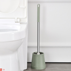 Beiruijie Toilet <b>Brush</b> Set Stainless Steel Long Handle Rust Resistant Minimalist Design Bathroom Cleaning Tool - Product Image 3