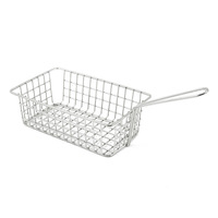 Mini panier de friteuse en acier inoxydable panier à friture en maille passoire servant la présentation des aliments outil de cuisson panier de frites