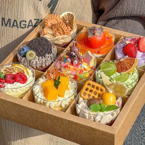 Scatole in Cartone Kraft Personalizzate <span class=keywords><strong>Rosa</strong></span> con Finestra per Dolci, Torte Piccole, Salse e Regali di Compleanno per Bambini - Product Image 6