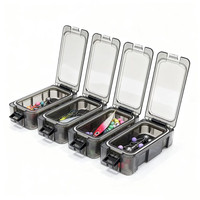 Boîte de rangement étanche et lumineuse Luya pour petits leurres, avec combinaison modulable pour accessoires de pêche