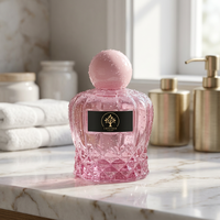 Flacon de parfum en verre cylindrique de luxe vide 50ml/100ml avec logo personnalisé, estampage à chaud, 100 pièces, bouchon en aluminium écologique et recyclable