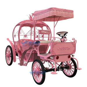 Pink Princess Sightseeing Electric Royal Carriage Electric Royal Carriage Without Horses Electric Sightseeing <b>Pumpkin</b> Carriage - Product Image 1