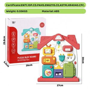 บ้านของเล่นมอนเตสซอรี่อเนกประสงค์สำหรับเด็กเล็ก ของเล่นเสริมพัฒนาการทางประสาทสัมผัส บอร์ดกิจกรรมเสริมทักษะ - Product Image 6