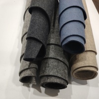 Feutre durable personnalisé en laine et fibres chimiques mélangées colorées pour la fabrication de coussinets d'équipements sportifs et de semelles intérieures de chaussures
