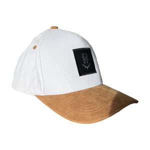 Casquette de baseball classique ajustable non structurée à deux tons, en tissu suédé à 5 panneaux, avec logo brodé personnalisé, vente chaude - Product Image 5