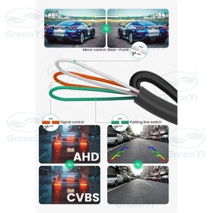 GreenYi AHD1080P Cámara de Visión Trasera para Automóvil 170 °   Cámaras Delanteras y de Reversa para Vehículos con Lente Ojo de Pez Dorada, Visión Nocturna Full HD, G300 - Product Image 5