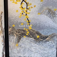 Carrelage de verre moderne fait à la main Mosaïque Art Mural Motifs pour mur intérieur et villa avec parquet Design