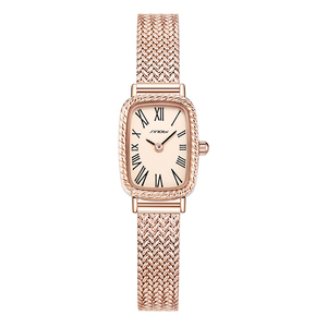 Reloj de Pulsera de Cuarzo Cuadrado Mini de Lujo para Mujer, Caja de Oro Rosa, Resistente al Agua - Product Image 2