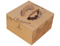 LOGO personnalisé Nouveau design d'emballage alimentaire Boîtes à gâteaux Boîtes rectangulaires Pâtisserie Produits écologiques 2023