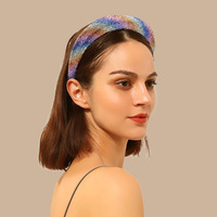 YIYI Europe et amérique, bandeaux en strass, mode coréenne, accessoires pour cheveux doux, bandeau de noël brillant pour femmes