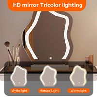 Meilleure Vente : Coiffeuse Moderne de Luxe en Panneaux de Bois Simples avec Miroir HD, Tiroirs et Tabouret pour Chambre à Coucher