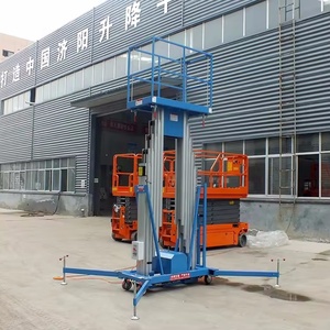 Platform Angkat Hidrolik Rantai Aluminium Alloy Tiang Ganda 6m-14M Baru, Dilengkapi Rel Geser dan Pengangkat Pintu - Product Image 3