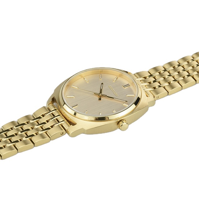 Golden Bracelet Stainless Steel Watch case Custom Oem logo Quartz Ladies Luxury Watch Box Women Watch Bands