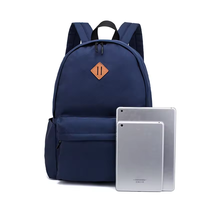 Sac d'école personnalisé en gros pour garçons, sac à dos scolaire personnalisé avec logo, sac à dos double épaule pour enfants, sac à dos scolaire personnalisé de couleur unie