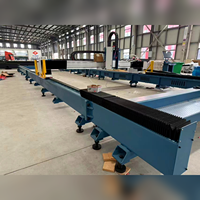 Machine laser à fibre CNC robuste avec refroidissement par eau et contrôle Cypcut pour la découpe de tôles d'acier et de profilés métalliques de grand format