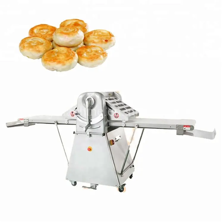 Automatische Continue Bladerdeeg Gebak Roller Machine Pastadeegroller Koekjes Gebak Machine Voor Verkoop