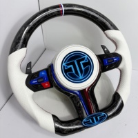 Volant en fibre de carbone forgé pour BMW F10 F11 F15 F18 F20 F23 F25 F30 F32 F35 F40 F80 E84 E87 E90 E92 E93, accessoires de voiture