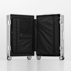 All Aluminum Magnesium Alloy <b>Trolley</b> Case 24 Inch Password Lock Business Travel Luggage 4 Wheels Solid Color Metal <b>Suitcase</b> - Product Image 5