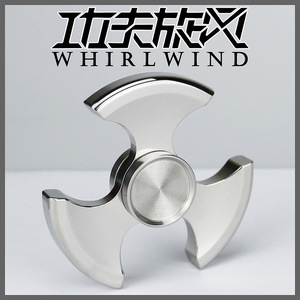 Ba Lưỡi kim loại <span class=keywords><strong>Fidget</strong></span> Spinner (nhôm/thép không gỉ)-Đồ chơi giảm căng thẳng xoay thôi miên - Product Image 6